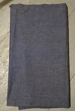 1970s DENIM BLUE 100% CottonCrepe 6.4M Bolt Of Fabric. Vintage.Unused