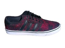 Adidas Originals Seeley Canvas Shoes Trainers Pumps Men's UK8.5 Red Black D69386