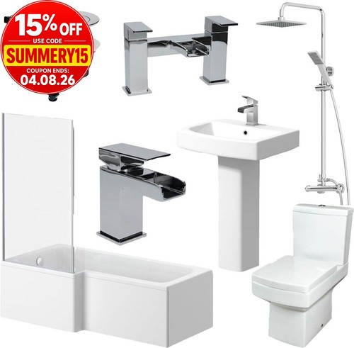 Complete bathroom suite - complete,