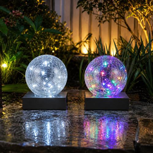 Solar powered crackle - solar, ball