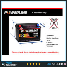 Battery fits VW ROUTAN 3.6 3.8