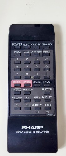 Sharp video cassette recorder - sharp,