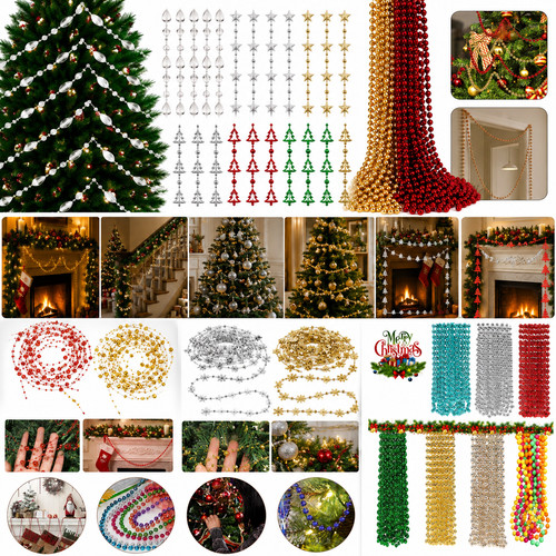 Christmas beaded garland - christmas,