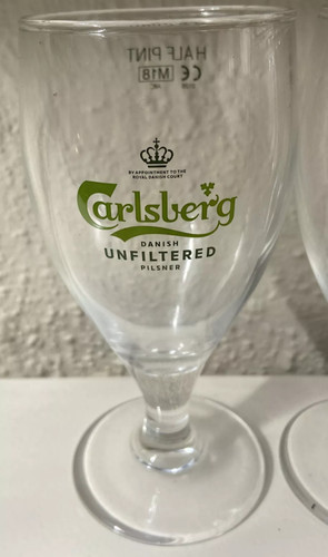 Carlsberg half pint chalice - pint,