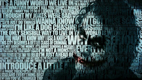 Heath ledger joker quotes - joker, wall