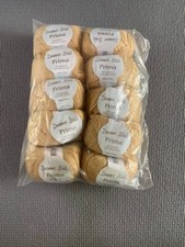 Debbie Bliss Prima Bamboo Merino Wool Yarn 10x50g Balls Gold Yellow NEW Vintage