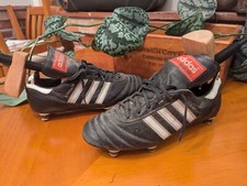 Retro Adidas Beckenbauer Cup Football Boots UK Size 6.5 Black Vintage Rare 1990s