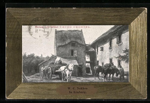 Postcard limburg horse drawn - postcard, limburg,