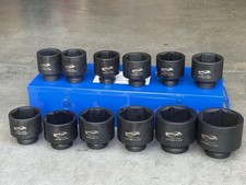 12pcs 1" Drive 6 Point Jumbo