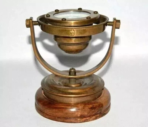 Antique brass nautical gimbal