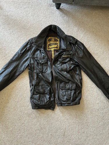 Superdry leather jacket for - leather,