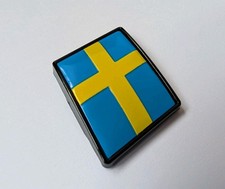 Sweden Swedish National Flag Rear Car Badge for Car Rear Boot Tailgate Fenders