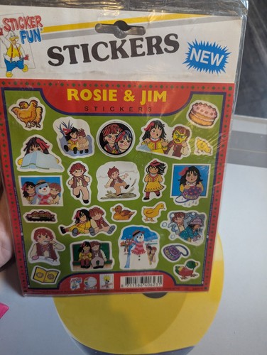 Rosie jim vintage stickers - vintage,