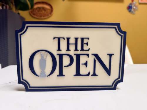 The open golf wall - golf, sign