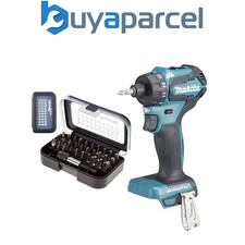 Makita DDF083Z 18v LXT Li-ion 6.35mm Drill Driver Cordless 1/4" Hex + 30PC SET 