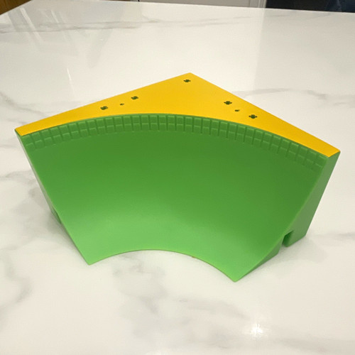 Green yellow curved - green,