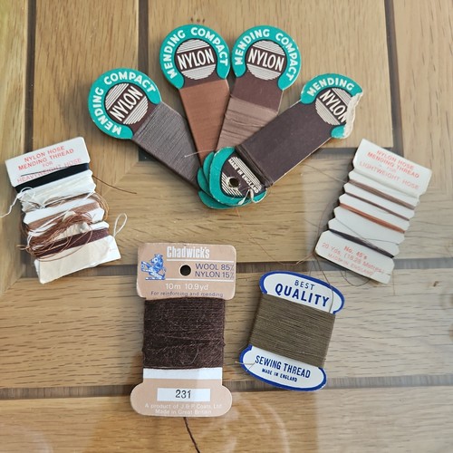 Vintage darning mending - vintage,