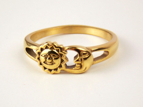 Ring men sun and moon - men,