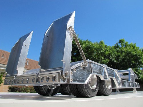 Toy aluminum axle flatbed - aluminum, 2-axle