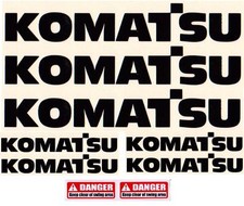KOMATSU DECALS LARGE 550mm Stickers for Digger Excavator Pelle Bagger
