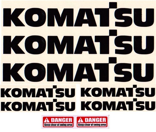 Komatsu decals large - decals, 550mm