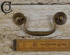 Antique brass swan - swan, drop