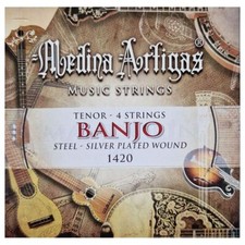 TENOR BANJO STRINGS - MEDINA ARTIGAS 1420 - STEEL - SILVERPLATED WOUND LOOP END