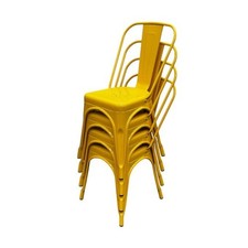 Yellow Metal Dining Chairs