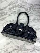 L. K. Bennett Handbag Women's Medium Blue Patent Leather Designer Shoulder Bag