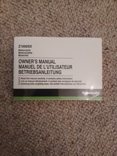 KAWASAKI Z1000SX 2017 0WNERS MANUAL 99976-0041