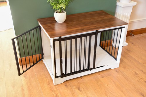 Pet dog crate furniture - pet,