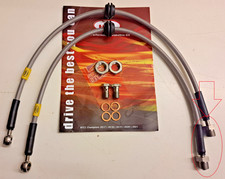 ROVER MG MGF 1.6 1.8 VVC NON STANDARD S/S FRONT BRAIDED BRAKE LINES HOSES PIPES