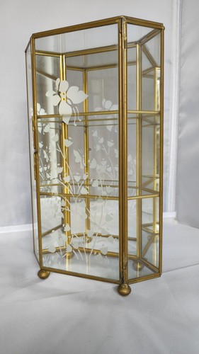 Glass mirror etched - glass, miniature
