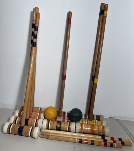 Vintage piece wooden - 8, croquet