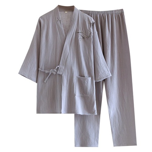 Men cotton kimono - cotton, style
