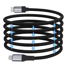 Magnetic USB C to Lightning Cable Coiled 1M MFi Certified for iPhone 14 13 12 11