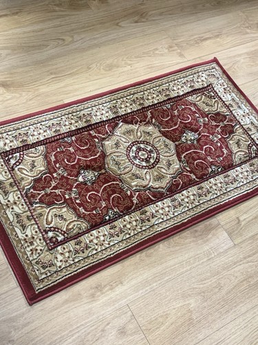 Traditional red rug - traditional,