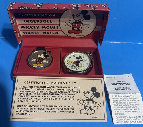 Mickey mouse pocket watch - mouse,