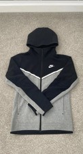 Black and grey old season Nike tech fleece hoodie