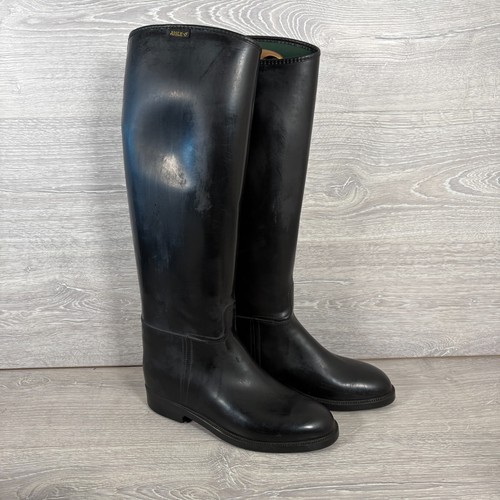 Aigle tall black rubber - black,