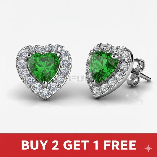 925 silver heart stud - heart,