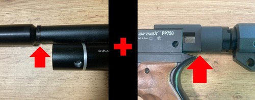 Silencer adapter stock - adapter, +