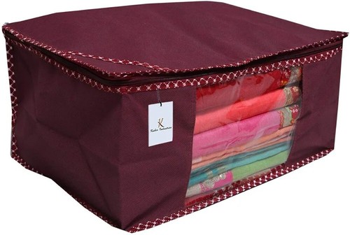 Clear maroon saree sari - clear,