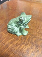 Small Hot Cast Bronze Frog Ornament