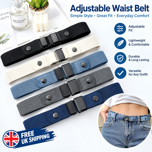 Canvas elastic waist belt - elastic,