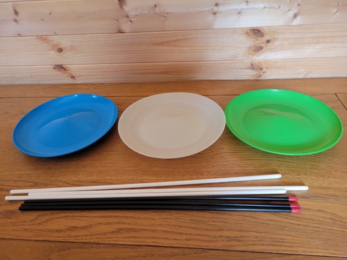 Set spinning plates 6 - of, 3