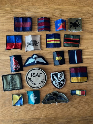Various military cloth badges - cloth,