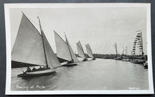 PC RP  RACING AT ACLE NORFOLK BROADS SAILING BOATS FLAGS