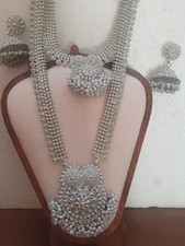 Indian jewellery set choker rani haar necklace   choker  jhumkis mala  Bollywood