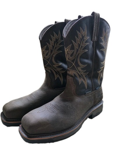 Ariat brown leather western - ariat,